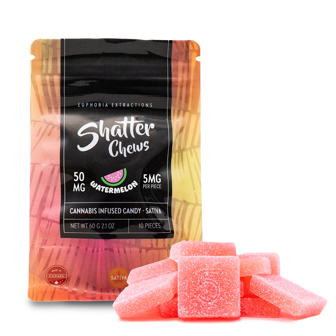 Euphoria Extractions 10 Pack Shatter Chews 50mg