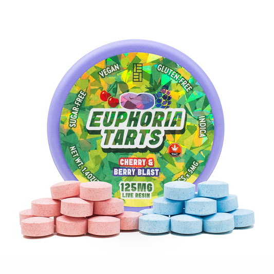 125mg Live Resin Euphoria Tarts (SUGAR FREE, VEGAN FRIENDLY)